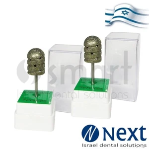 LOT x2 Dental Lab HP turbo spirale broyeur diamant pour acrylique moyen 14 mm - Photo 1/4