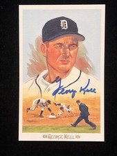 GEORGE KELL SIGNED POSTCARD PEREZ-STEELE CELEBRATION SET 1989, MINT