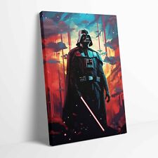 Star Wars Darth Vader Lightsaber Stretched Canvas or or Unframed Poster Wall Art