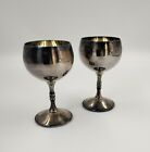 Set of 2 Valero Silver Plate Goblets - Made in Spain
