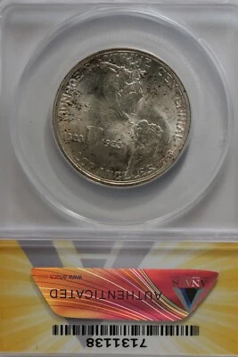 1923-S  .50   ANACS   MS 64   MONROE    Classic Silver Commemorative Coin - Image 1 of 2