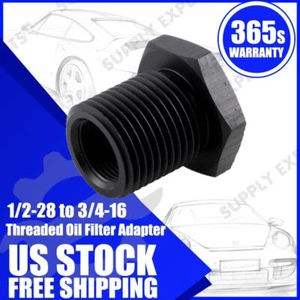 Adaptador de filtro de aceite combustible 1/2"-28 a 3/4"-16 limpieza de solvente automotriz roscado - Imagen 1 de 8