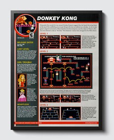 Donkey Kong Classic NES Nintendo GBA Glossy Review Poster Print Unframed G1484