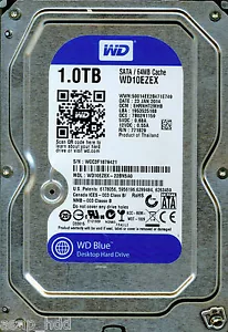 WESTERN DIGITAL SATA 1TB WD10EZEX-22BN5A0 DCM: EHRNHT2MHB - Picture 1 of 1