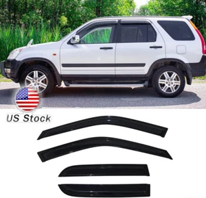 4x for 02-06 Honda CR-V Acrylic Window Visor Vent Sun Shade Rain Guard Deflector - Picture 1 of 11