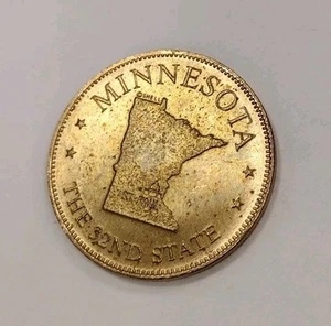 Bronze States of the Union 1969 Shell Oil Game Token Coin - Minnesota - Picture 1 of 4