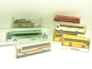 AWM E Wiking 1/87 HO - Lotto Di 7 Auto Autocarro Neoplan E Mercedes - Foto 1 di 1