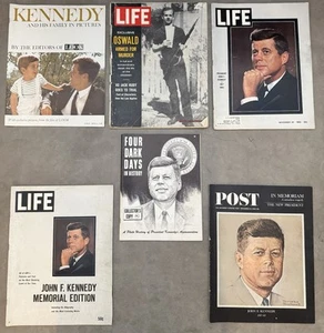 Memorabilia de asesinato JFK - Lote 5 revistas de coleccionistas (1963-1964) - Imagen 1 de 7
