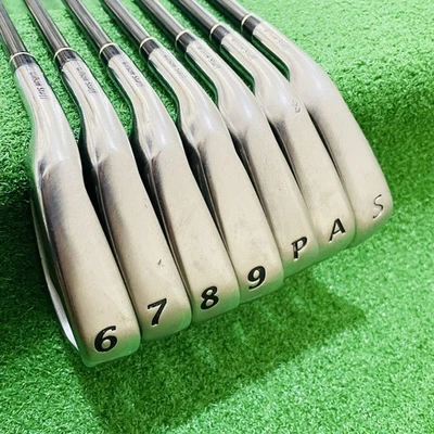 ◼️7pcs◼️ Lefty Wilson Staff Tab III Iron Set 7clubs 6-9,P,A,S Graphite Shaft R - Image 1 of 4
