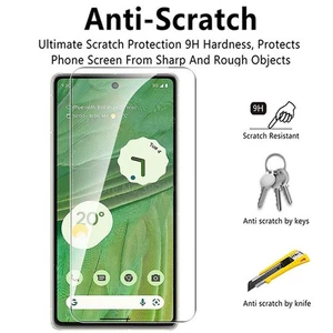 For Google Pixel 8 7 6 Pro 7A 6A 5 Screen Protector Full Cover HD Tempered Glass - Picture 1 of 18