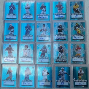 2024 Leaf Electrum Football Auto Autograph BLUE #d /6 /8 LOT (20) TOTAL - Picture 1 of 3