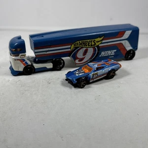 Camión semirremolque Hot Wheels Mattel Speedway Hauler 9 portador de coche juguete de carreras - Imagen 1 de 16