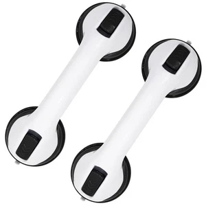 2 Pack Grab Bars for Bathtubs and Showers, Shower Handle Suction Shower Bar - Picture 1 of 9