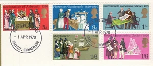 Anniversaries GB Used ex FDC Carlisle 1970 ON PIECE (149159) - Picture 1 of 1