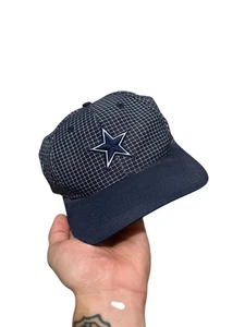 Vintage Dallas Cowboys Hat Snapback logo 7 NFL Football Checkered 90s - Picture 1 of 5
