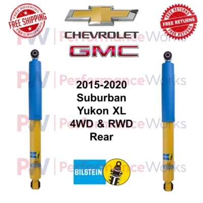 Par de amortiguadores Bilstein B6 4600 elevador trasero de 0" para Chevy Suburban GMC Yukon XL TRACCIÓN TRASERA/4x4 Foto 1 de 4