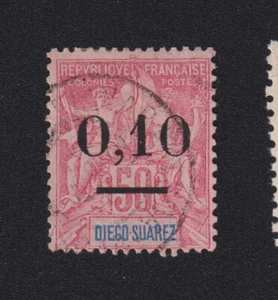 ❤️ Timbre de Madagascar colonie, N° 62, 0,10 sur 50 c Groupe oblitéré 180401 ❤️ - Picture 1 of 1