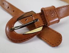 Liz Claiborne Leather Belt 30 M Brown 2602 Vtg
