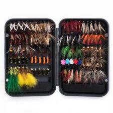 100pcs Fly Fishing Lures Lot Wet Dry Streamer Nymph Artificial Baits Trout Flies