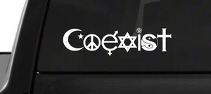 Coexist Peace Religion (M22) Vinyl Decal Sticker Car Window - Picture 1 of 1