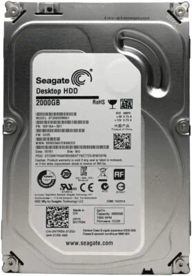 Seagate Barracuda 2TB ST2000DM001 7200 RPM 64MB SATA3 6Gb/s 3.5" Hard Disk Drive - Bild 1 von 4