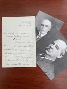 CLEVELAND, GROVER HANDWRITTEN LTR AS 24TH US PRESIDENT TO WILLIAM MCADOO, NAVY - Bild 1 von 2