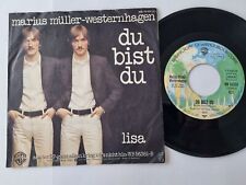 7" Single Marius Müller-Westernhagen - Du bist du Vinyl Germany