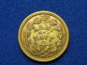BLOW OUT SALE!!  AU 1863 CIVIL WAR TOKEN "THE ARMY & NAVY" w/LUSTER!  #204g - Picture 1 of 2