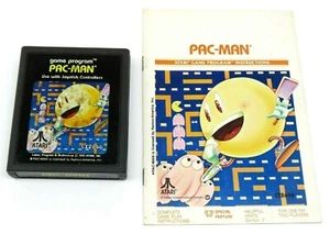 Pac-Man (Atari 2600, 1981) Pacman (Cartridge & Manual) NTSC #2 - Picture 1 of 10