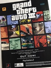 Grand Theft Auto IV Special Edition Cardboard Display Poster Double Sided  Rare