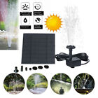 Outdoor Solar Powered Submersible Water Fountain Pump Garden Pool Pond Feature