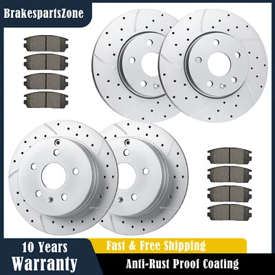 Передние и задние тормозные диски колодки для Chevrolet Equinox 2010 2011 2012-2017 просверленные - Изображение 1 из 4