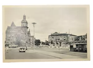 Heilbronn DEUTSCHLAND Bahnhof Platz Eisenbahn 1953 Heer Luftwaffe gestempelte Postkarte - Bild 1 von 3