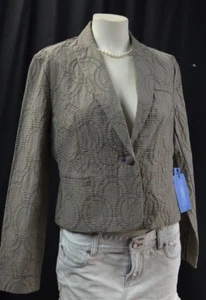 Simply Vera Wang crinkle pucker suit jacket light top blazer textured PL NWT NEW - Picture 1 of 7