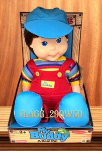 Peluche pupazzo classico retrò 18" MY BUDDY vestito rimovibile e berretto Playskool *IN MANO* - Foto 1 di 5