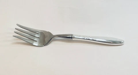 Gorham Willow Sterling Silver Cold Meat Serving Fork - 9 1/8" - No Monogram Cover