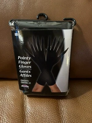 Espeluznantes Guantes Punta Dedo Horror Accesorio Negro Nuevo en Paquete Halloween Vestido con disfraces Foto 1 de 4