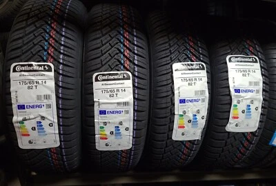 4 PNEUMATICI AUTO 175/65 R14 86H CONTINENTAL ALLSEASON CONTACT DOT 2024 M+S 3PMS - Immagine 1 di 3