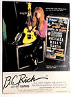 BRITNY FOX / MICHAEL KELLY SMITH / 1980'S  B.C. RICH GUITAR MAGAZINE PRINT AD