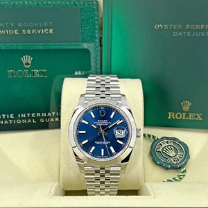 2025 Rolex Datejust 41, Blue Jubilee, Unworn Full Set, 126300-0002 - Picture 1 of 15