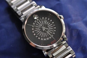 Movado Red Label Calendomatic World watch with military time - Picture 1 of 16