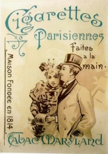 Original Vintage Poster PARISIENNES ZIGARETTEN PAAR um 1980 - Bild 1 von 1