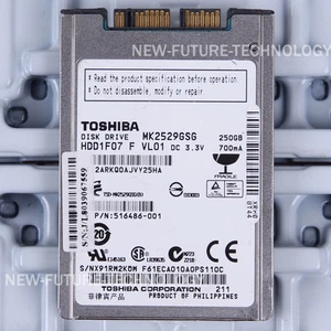 TOSHIBA (MK2529GSG) 250 GB HDD 1.8" 8 MB 5400 RPM micro-SATA mSATA Hard Disk - Picture 1 of 2