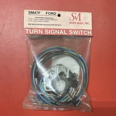 Interruptor de señal de giro SM47F-M para camioneta Ford serie F Econoline Van Bronco 1973-1977 Foto 1 de 3