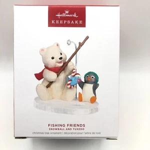 Hallmark Keepsake Ornament 2024 FISHING FRIENDS Snowball and Tuxedo Series 24 - Picture 1 of 8