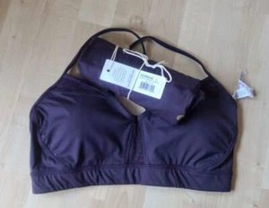 MANDUKA Women's Drisana Purple Bra and Cropped Leggings Set Size L Deep Plum - Picture 1 of 12