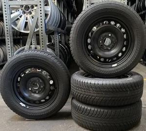4 Orig VW Winterräder 195/65 R15 95H Golf 6 7 5Q0601027BA/AT 1523 - Bild 1 von 3