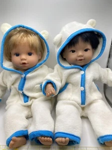 Sears Newberry 14” Baby Doll Dolls Maddie & Chloe Asian & Caucasian Redressed - Bild 1 von 14