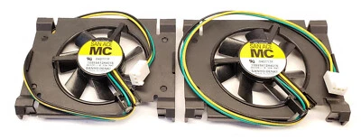 2 Pack - Sanyo Denki 109X9412H4016 CPU Cooling Fan 12vdc 0.12A 3-Wire San Ace MC - Image 1 of 2