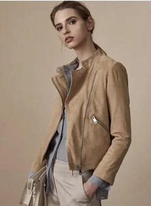 Reiss Ellen Suede  Jacket 10 New - Picture 1 of 12